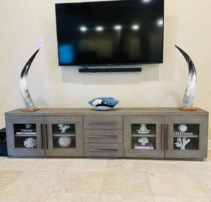 Par de Cuernos Largos de Buey de 32 Pulgadas, Artesanía Ecológica de Alta Calidad, Decoraciones Náuticas Modernas Pulidas por Saniya Handicraft - Product Image 3