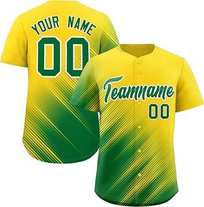 Personalizado poliéster deportes malla béisbol sublimación logotipo personalizado equipo de béisbol uniforme en blanco camiseta de béisbol - Product Image 3