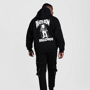 Sudadera con capucha de peso pesado de 450gsm con logotipo personalizado del fabricante 100% algodón Puff Print Oversized Pullover No String Solid Fashion Men - Product Image 6