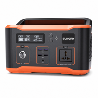 Générateur d'énergie solaire portable 220V de grande capacité 1000W 3000W pour le camping en plein air, alimentation de secours, station d'alimentation portable, lumière LED