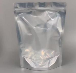 Export Direct Clear Stand up Transparent Front Bag Aluminium Foil Back Bags Smell Proof Bag for Food Packaging with Zipper - Product Image 6