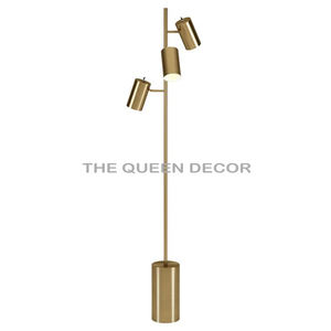 Lampe de table en métal de forme spéciale en aluminium finition dorée décoration d'hôtel plaquée moderne salon chambre à coucher - Product Image 4