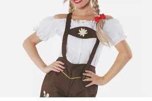<b>Women's</b> Original <b>Lederhosen</b> German Octoberfest Bavarian Hot pants Shorts Customized Embroidery Authentic Leather <b>Lederhosen</b> - Product Image 4