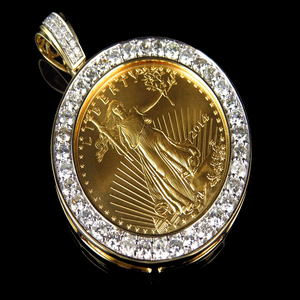 Personalized S925 Silver With Moissanite Diamond Studded Pendant Jewelry For Special Celebrations - Product Image 1