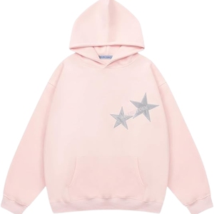 Unisex Legends Star Graphic Hoodie Oversized <b>Y2K</b> Pullover <b>Tops</b> Embroidered Streetwear Winter Sweatshirt Plain Dyed Technique - Product Image 5