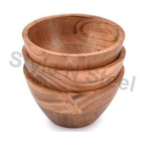 Bol en bois utilisé pour la cuisine et le restaurant - Product Image 1