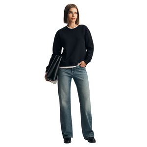 Sudadera con Capucha Extra Grande para Mujer, de Felpa de Poliéster, Transpirable, de Punto, Informal, con Estampado, Logotipo Personalizado, Raglán, Talla Grande - Product Image 4