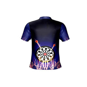 2025 respirant séchage rapide 100% Polyester fléchettes Jersey Sublimation hommes Polo t-shirt conception personnalisée fléchettes chemises - Product Image 2