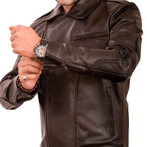 2025 High Street hommes veste en cuir professionnel Logo personnalisé impression léger respirant haute qualité OEM entretenu - Product Image 6