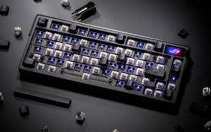 คีย์บอร์ดไร้สาย SUS ROG Azoth Extreme 90MP03MA-BKGA01 75% แบบกลไก, หน้าจอ OLED, ปุ่มกด PBT - Product Image 3