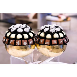 Fabuleux Design Doux Bol De Service Deluxe Qualité Argent-Poli Plateau De Service De Chocolat En Métal Pour Hôtel Ware Accessoires - Product Image 4