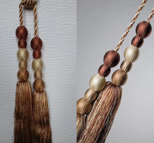 Grande Attache Arrière Double Baril Tassel Rideau Corde Embrasses Voile-drapé Retenue - Product Image 2