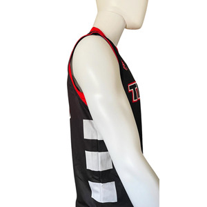 Venta al por mayor de camisetas de baloncesto impresas por sublimación personalizadas para hombres, uniformes de equipo transpirables, ropa deportiva OEM para clubes y escuelas - Product Image 5