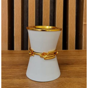 Brûleur de parfum de maison Bakhoor Porte-encens en métal doré de grande qualité Calla Lily Accent pour hôtel restaurants pour religieux - Product Image 5