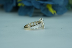 Premium Lab Grown Diamond Moissanite Ring Marquise Cut 3.36 Carat VS1 Clarté IGI SGL Certified Gold Rose Gold Silver Supplier - Product Image 2