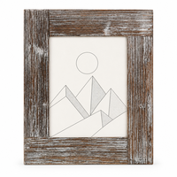 Cadre photo personnalisé HuaJia, best-seller, cadre photo en bois non fini à faire soi-même, 4x6, 5x7, 6x8, 8x10 pouces, MDF avec plexiglas