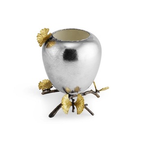 Jarrón de Hierro Artesanal de Primera Calidad Daood Sons, Diseño Estándar, Jarrón de Mesa para Decoración de Bodas y Restaurantes, Estilo Costero - Product Image 4