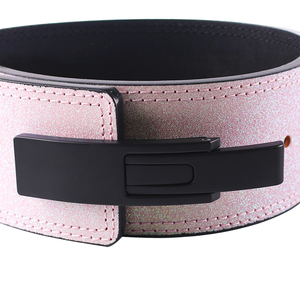 High Impact Cow Hide Leather <b>Waist</b> Support Belt Custom Gym Lever Fitness Belt Powerlifting Weightlifting Bodybuilding Workout - Product Image 5