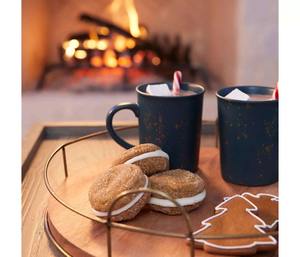 Plateau de service rond en bois de 16 pouces avec fil métallique en laiton et poignées pour le salon, décoration rustique Acacia-Home, nouvelle arrivée - Product Image 3