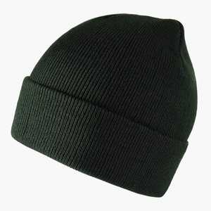 Gorro de Punto Blanco Unisex, Gorro de Invierno Cálido con Vuelta, Gorro de Acrílico Suave y Elástico, Gorro de Calavera Liso con Logo Personalizado OEM - Product Image 3