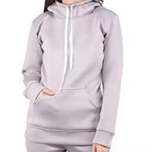 Costume sweat-shirt automne et hiver pour femmes couleur unie pantalon de sport de mode décontracté plus costume sweat polaire - Product Image 6