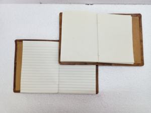 Journaux floraux en cuir gaufré sur mesure taille A3 tissu PVC coton papier fait main comprend ligne Pages vierges boîte de journaux intimes - Product Image 6
