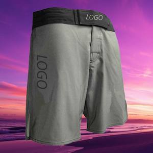 กางเกง MMA แบบสั่งตัดรุ่นใหม่สำหรับผู้ชาย สีพื้น ผ้าโพลีเอสเตอร์ผสมสแปนเด็กซ์ ชุดศิลปะการต่อสู้ ระบายอากาศได้ดี ราคาประหยัด - Product Image 3