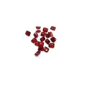 Rubis naturels de Bangkok, octogones calibrés 3x4mm 4x5mm, taille émeraude, pierres brutes pour la fabrication de bijoux, disponibles en rouge, jaune, vert, bleu, rose - Product Image 6