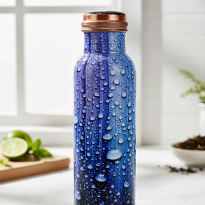 Copper Water Bottle for Children Back School Eco-Friendly Boiling Water Safe Thermal Insulation <b>Camping</b> Decorative Handgrip - Product Image 1