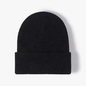 Wholesale Jacquard Knitted Beanie Hat Low MOQ Classic Design with Custom Logo Embroidery and Tag <b>Fabric</b> Feature Common - Product Image 3
