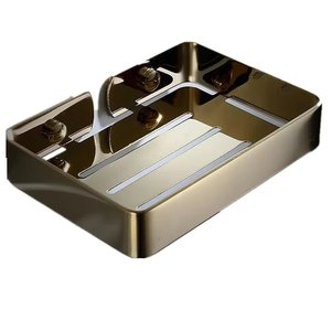 Jabonera ecológica de acero inoxidable de Metal de gran venta Nuevo diseño Acabado en plata Accesorios de baño Jaboneras - Product Image 4