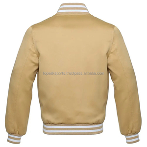 2026 OEM Veste à capuche en satin beige chaud sur mesure de qualité supérieure pour homme, 100% haute qualité, faible MOQ, prix bas, hiver, col montant - Product Image 2