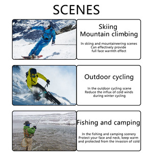 หน้ากากคลุมหน้าแบบมีรูเดียวสำหรับขี่มอเตอร์ไซค์ ผ้าฟลีซสำหรับฤดูหนาว แบบสั่งทำพิเศษสำหรับผู้ชาย - Product Image 5