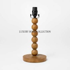 Lámparas de mesa de madera de estilo rústico de granja con iluminación de brillo suave para interiores de casas de campo y encantadores acentos decorativos - Product Image 5