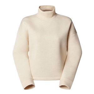 Suéter Personalizado de Otoño/Invierno para Mujer, Cuello Alto, Manga Larga, Oversize, Felpa, 100% Algodón Ecológico, Servicio OEM - Product Image 1