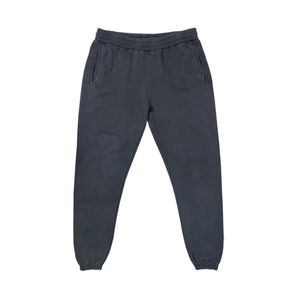 Personalizado de los hombres 100% algodón 500 GSM pesado en blanco francés Terry pantalones de chándal nuevo estilo negro pesado Casual alto sudor pantalón para hombres - Product Image 2