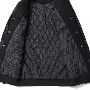 Nouvelle veste en cuir de vache, pas cher, manches en cuir de vache, Design personnalisé, laine, vente en gros, Service OEM de haute qualité - Product Image 3