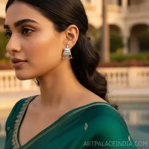 Boucles d'oreilles clous en argent pour femme, forme voilier, serties clos, bijoux fantaisie pour les occasions de fiançailles - Product Image 1