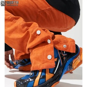 กางเกงยีนส์ทรงสลิมฟิตมีกระดุมด้านข้างสำหรับผู้ชายกางเกงยีนส์แฟชั่นสไตล์สตรีทแวร์ขายาวมีกระดุมด้านข้างของผู้ชาย2025 - Product Image 5