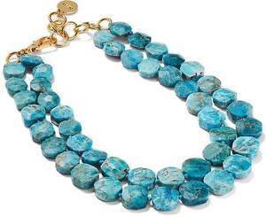 Collier en résine artisanale fantaisie à perles de forme irrégulière avec attaches à vis, collier moderne tribal en perles, bijoux en résine artisanale - Product Image 3