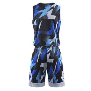 Nuevo DISEÑO DE LLEGADA Impresión digital Transpirable Secado rápido Antibacteriano Unisex Adulto Nombre del equipo personalizado Uniforme de baloncesto Último - Product Image 3