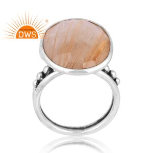 แหวนพลอยสังเคราะห์สีเงินสเตอร์ลิงสีทองธรรมชาติสำหรับผู้หญิงดีไซน์ไม่เหมือนใคร925ออกแบบได้ตามต้องการอุปกรณ์สำหรับเครื่องประดับดีไซน์ที่เป็นเอกลักษณ์ - Product Image 1