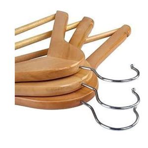 CLOSET HANDMADE BEST High Quality Boutique Style a Grade Lotus Wooden Hanger With Notches with Bar Suit Hanger - Product Image 3