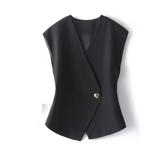 À la mode En Gros À La Mode Femmes Gilet Coton Respirant À Séchage Rapide Réversible Femmes Gilet Top Vente Élégant Casualwear Gilet - Product Image 6