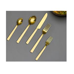 ชุดเครื่องใช้บนโต๊ะอาหารเหล็กชุบทอง,ชุดเครื่องใช้บนโต๊ะอาหารแบบโบราณมีด้ามจับดีไซน์แฮนด์เมด - Product Image 1