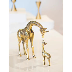 Design attrayant fait à la main en laiton giraffie Statue Sculpture en laiton massif giraffie Sculpture pour la maison salon décor - Product Image 2