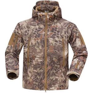 Veste Softshell Tactique Doublée en Polaire Personnalisée pour Hommes, Vêtement de Travail Haute Qualité Résistant à l'Eau pour Temps Froid - Product Image 1