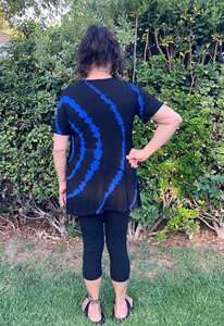 Best Stylish Tie-Dye 100% Rayon <b>Tunic</b> Tops for Women Hot Sexy Swing Look Summer Holidays Tank Sleeve Wear - Product Image 5