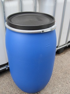 ถัง HDPE ขนาด 200 ลิตร 220 ลิตร แบบทรงกระบอก 55 แกลลอน สีขาว วัสดุพลาสติก แบบซ้อนได้ สำหรับขาย - Product Image 5