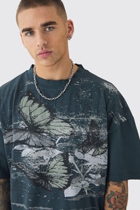 Camiseta de Hombre de Algodón Jersey de 300 g/m², Cuello Redondo, Corte Regular, Estilo Urbano, Color Sólido, Transpirable, con Estampado Personalizado - Product Image 3
